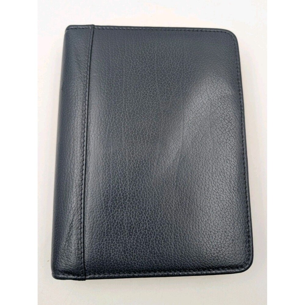 Vintage Franklin Quest 6-Ring Zippered Leather Planner Organizer - Model CO 5044